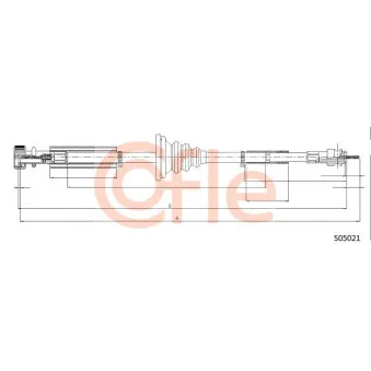 Câble flexible de commande de compteur COFLE