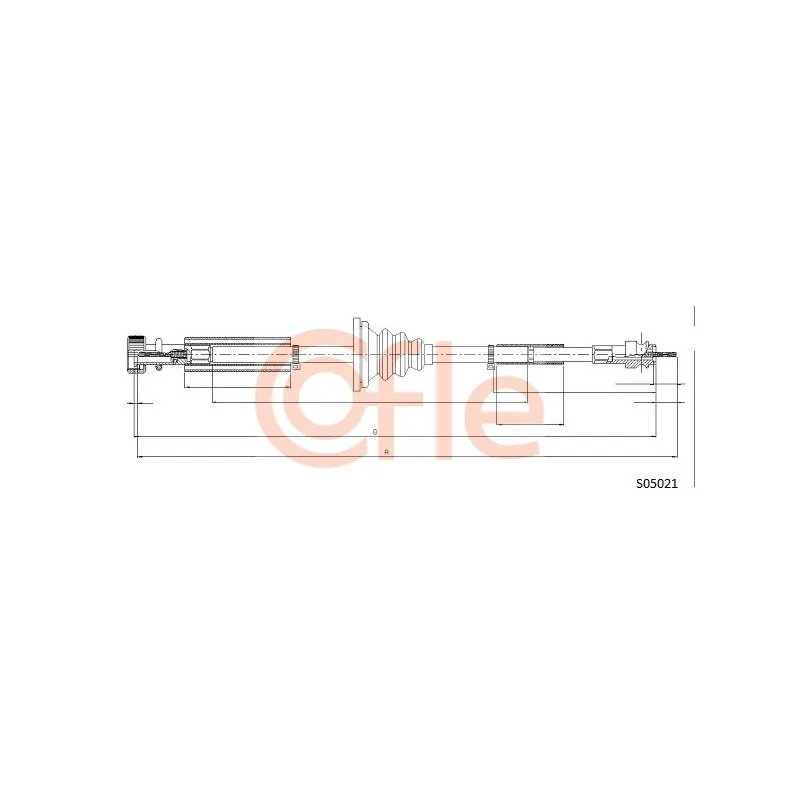 Câble flexible de commande de compteur COFLE 92.S05021