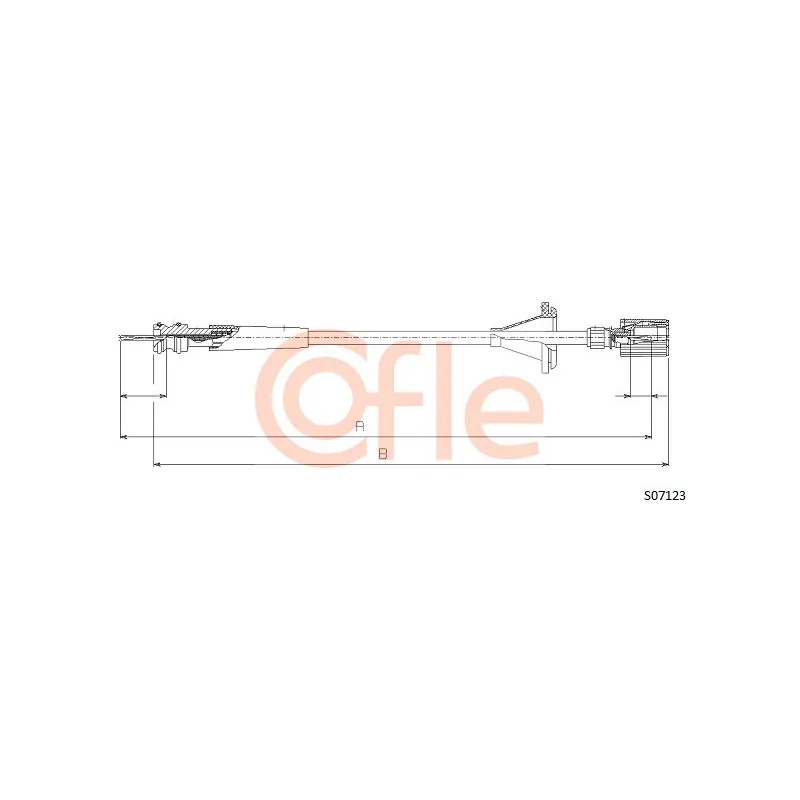 Câble flexible de commande de compteur COFLE 92.S07123