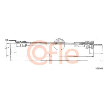 Câble flexible de commande de compteur COFLE 92.S21041