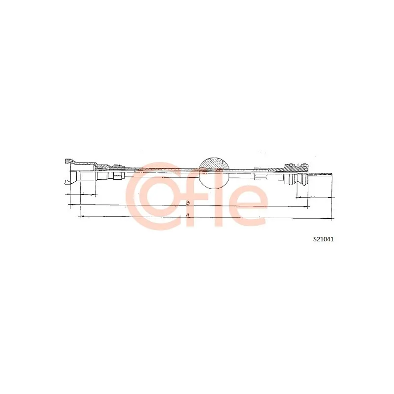 Câble flexible de commande de compteur COFLE 92.S21041
