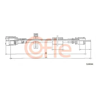 Câble flexible de commande de compteur COFLE 92.S24044