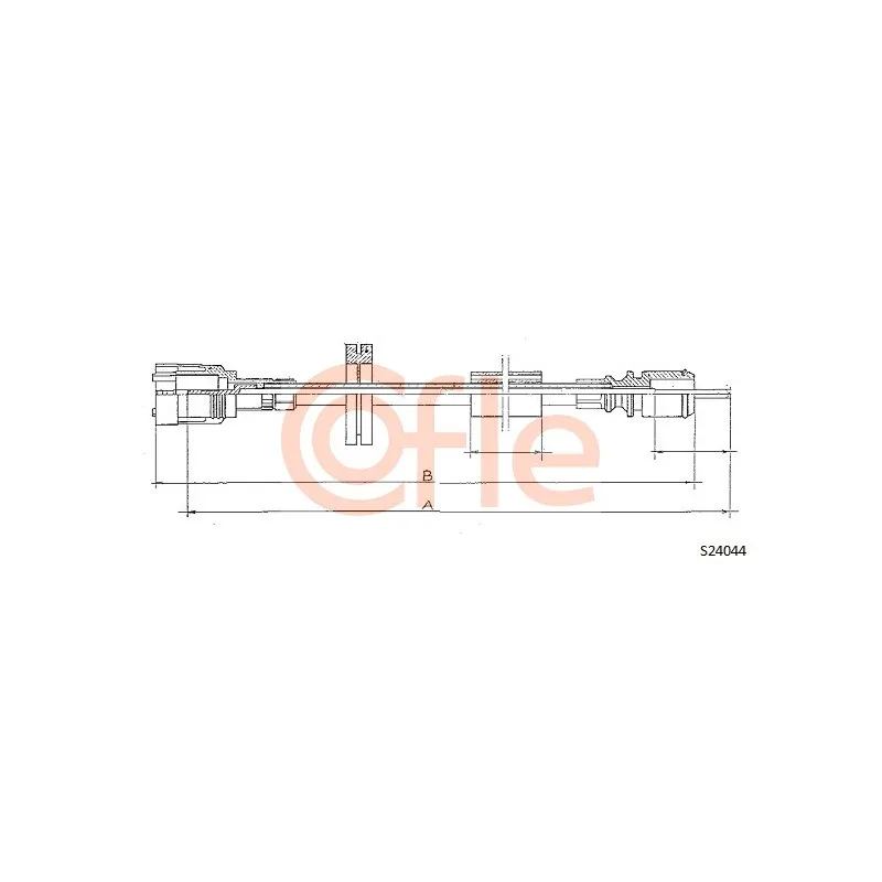 Câble flexible de commande de compteur COFLE 92.S24044