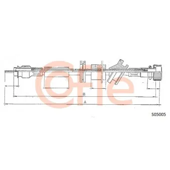 Câble flexible de commande de compteur COFLE S05005