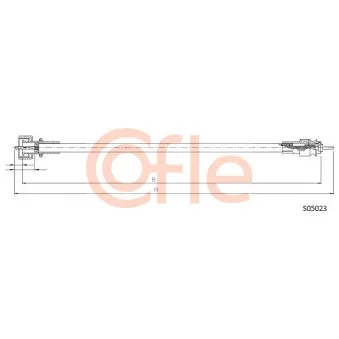 Câble flexible de commande de compteur COFLE S05023