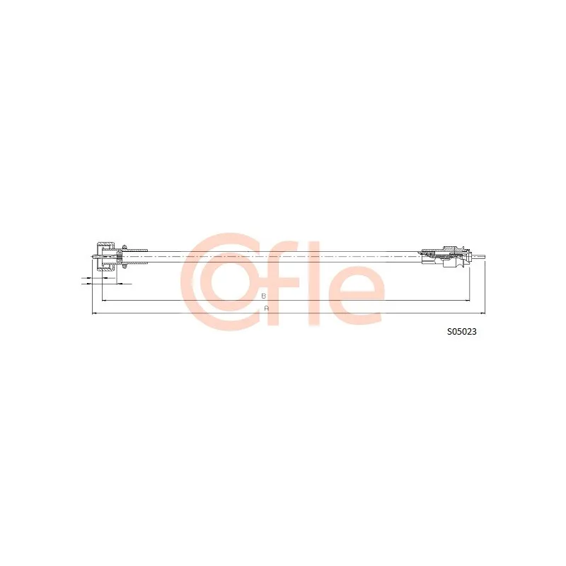 Câble flexible de commande de compteur COFLE S05023