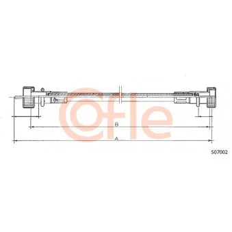 Câble flexible de commande de compteur COFLE S07002