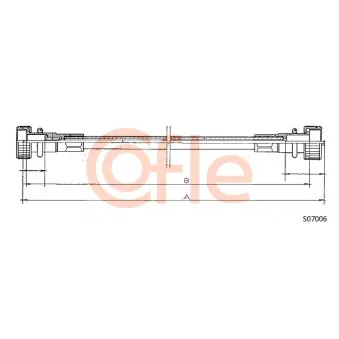 Câble flexible de commande de compteur COFLE S07006