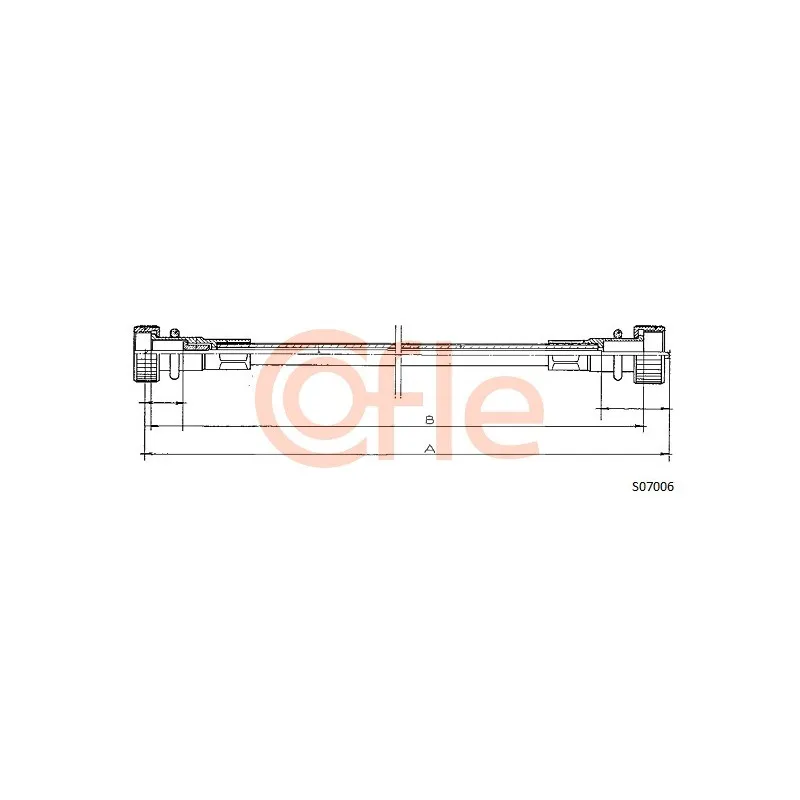 Câble flexible de commande de compteur COFLE S07006