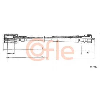 Câble flexible de commande de compteur COFLE S07013