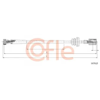 Câble flexible de commande de compteur COFLE S07015