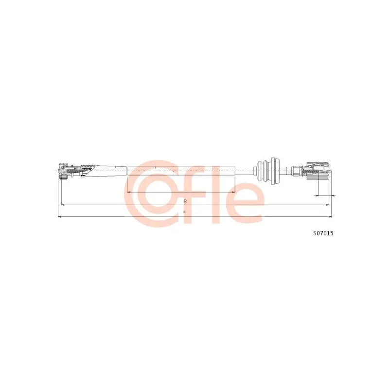 Câble flexible de commande de compteur COFLE S07015