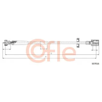 Câble flexible de commande de compteur COFLE S07016