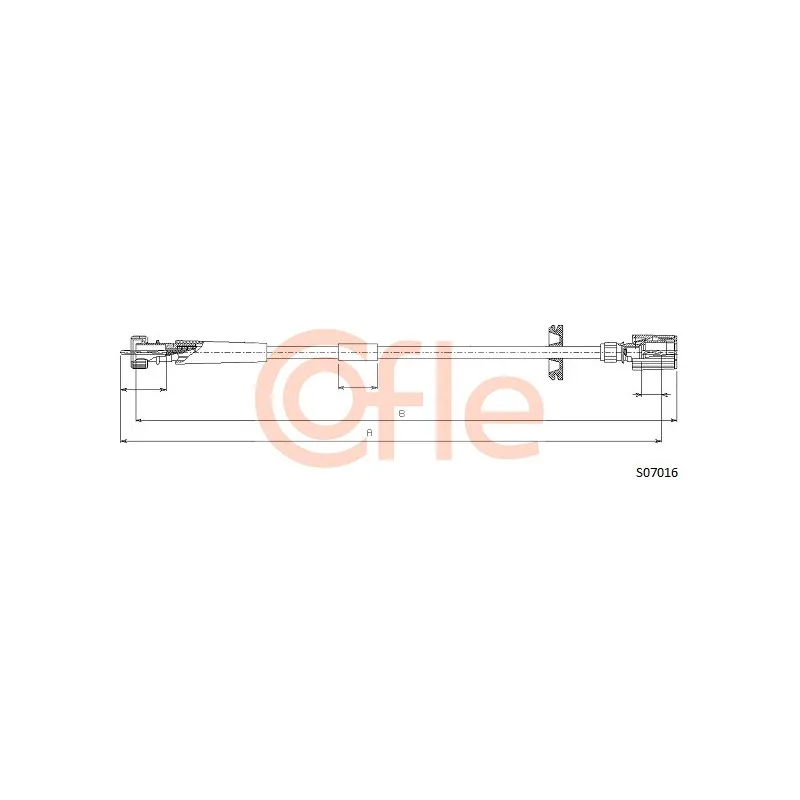 Câble flexible de commande de compteur COFLE S07016