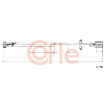 Câble flexible de commande de compteur COFLE S07017