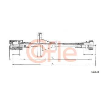 Câble flexible de commande de compteur COFLE S07032