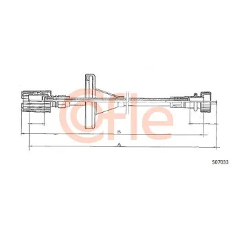 Câble flexible de commande de compteur COFLE S07033