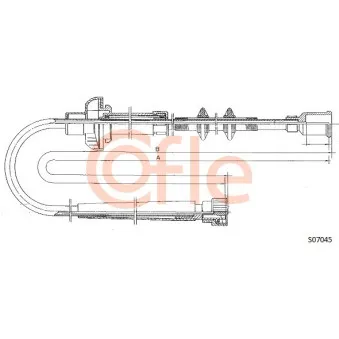 Câble flexible de commande de compteur COFLE S07045