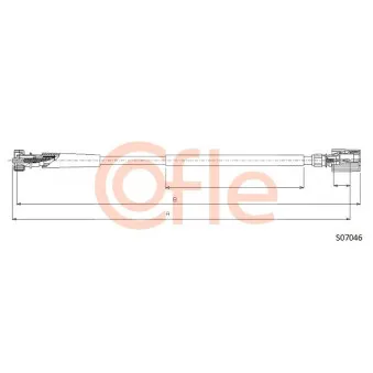 Câble flexible de commande de compteur COFLE S07046