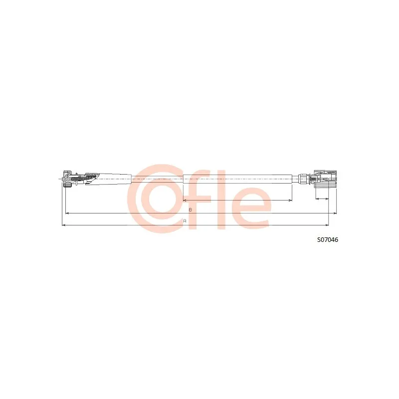 Câble flexible de commande de compteur COFLE S07046