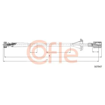 Câble flexible de commande de compteur COFLE S07047