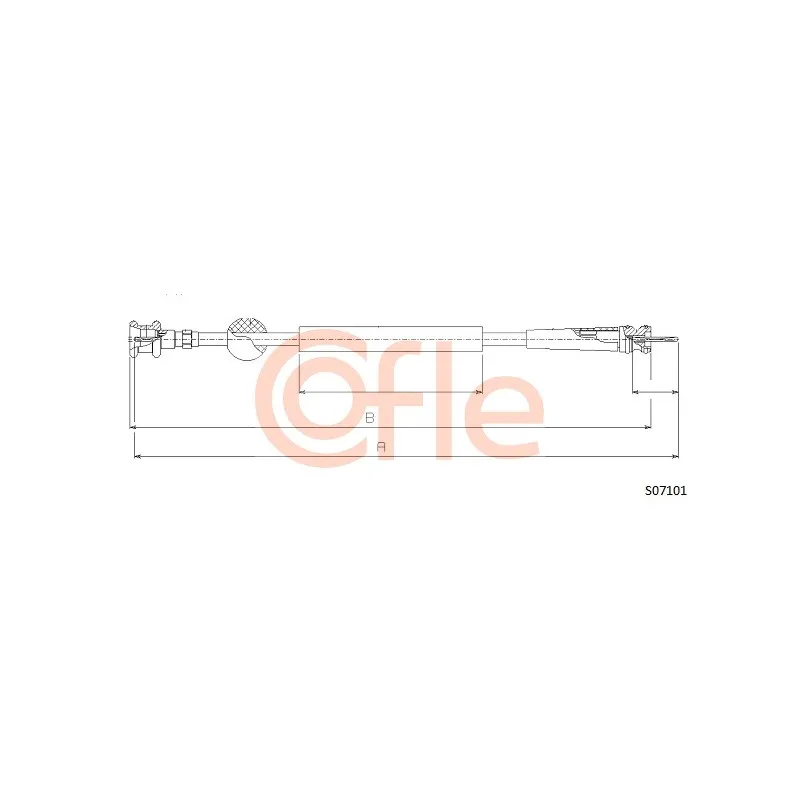 Câble flexible de commande de compteur COFLE S07101