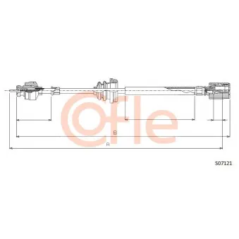 Câble flexible de commande de compteur COFLE S07121