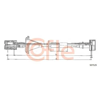 Câble flexible de commande de compteur COFLE S07125