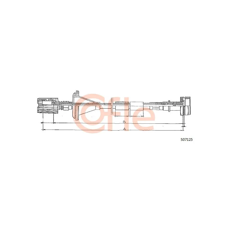 Câble flexible de commande de compteur COFLE S07125