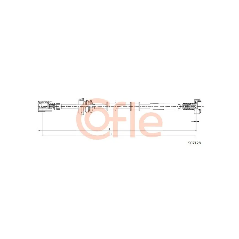 Câble flexible de commande de compteur COFLE S07128
