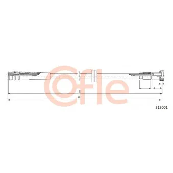 Câble flexible de commande de compteur COFLE