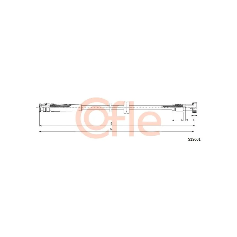Câble flexible de commande de compteur COFLE S1S001