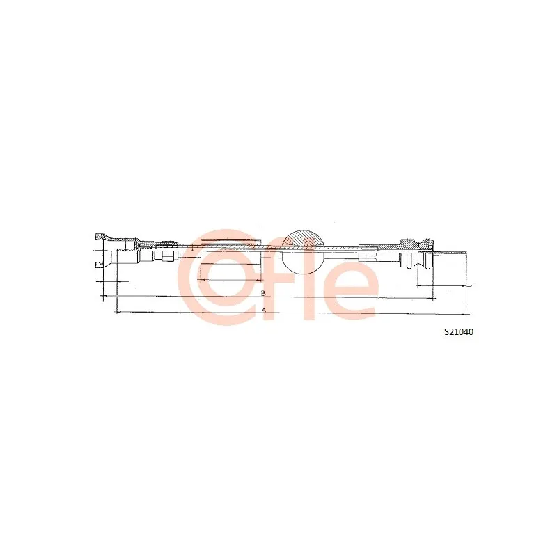 Câble flexible de commande de compteur COFLE S21040