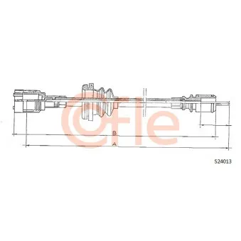 Câble flexible de commande de compteur COFLE S24013