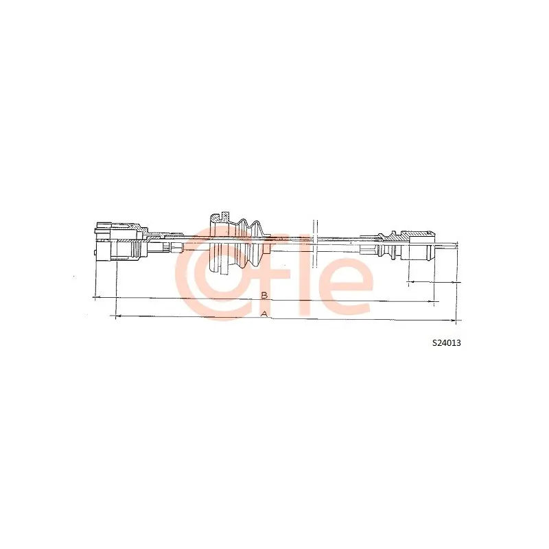 Câble flexible de commande de compteur COFLE S24013