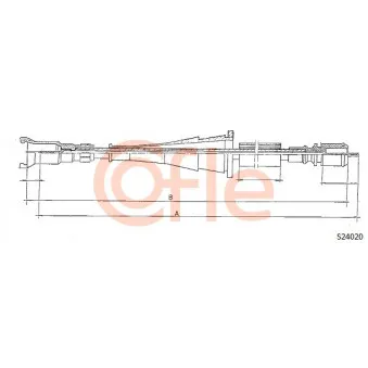 Câble flexible de commande de compteur COFLE S24020