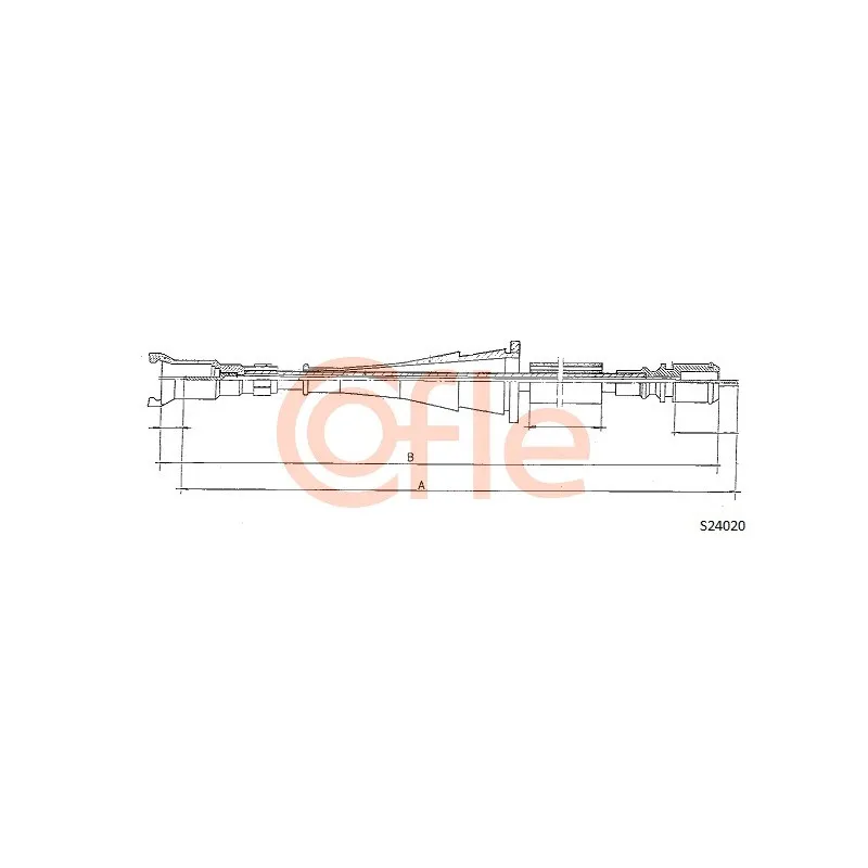 Câble flexible de commande de compteur COFLE S24020