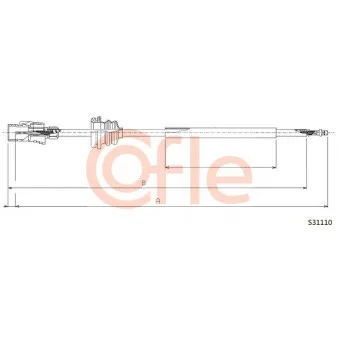 Câble flexible de commande de compteur COFLE S31110