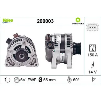 Alternateur VALEO 200003