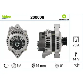 Alternateur VALEO 200006