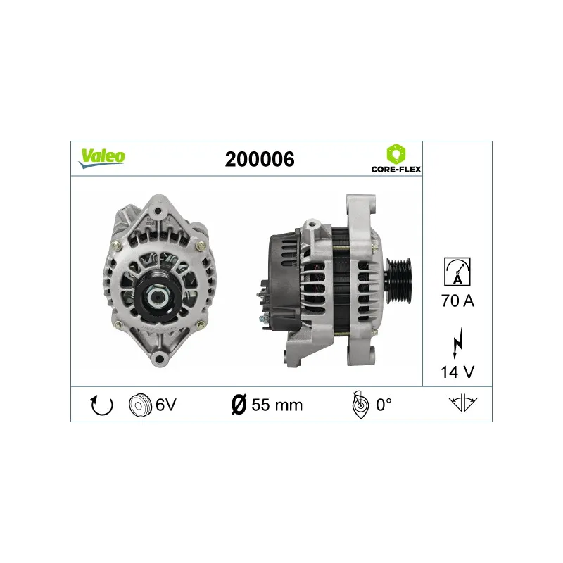 Alternateur VALEO 200006