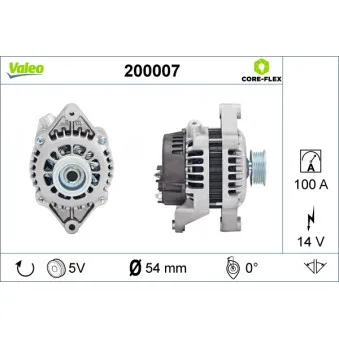 Alternateur VALEO 200007