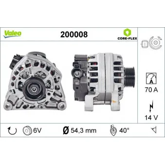 Alternateur VALEO 200008