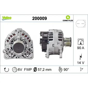 Alternateur VALEO 200009