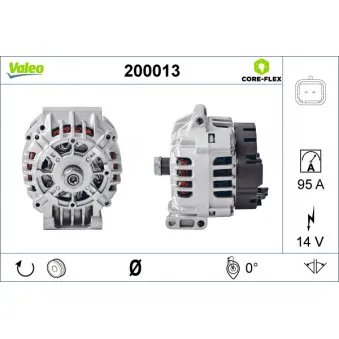 Alternateur VALEO 200013