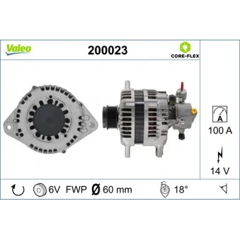 Alternateur VALEO 200023