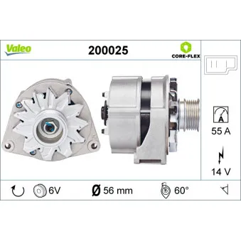 Alternateur VALEO 200025
