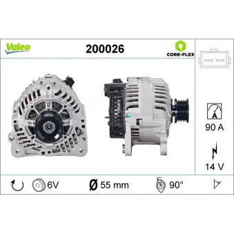 Alternateur VALEO 200026