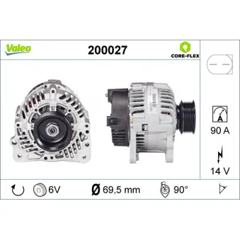 Alternateur VALEO 200027
