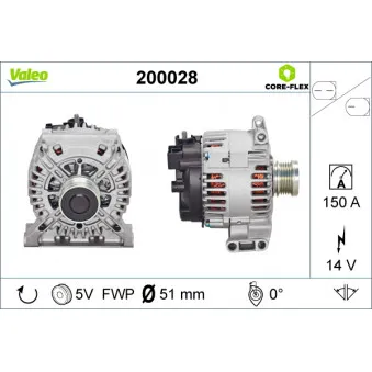 Alternateur VALEO 200028